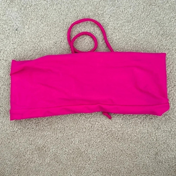 SHEIN bandeau pink bikini top size small bathing suit top - Picture 1 of 3